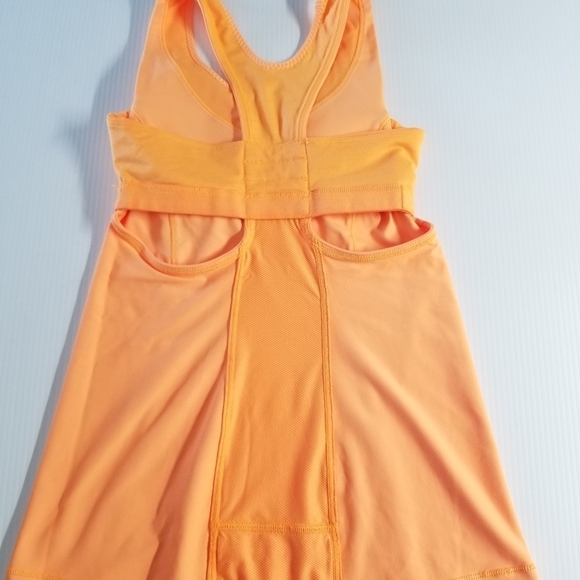 Lululemon Turbo Racerback Neon Orange Tank with Built-in Bra and Wide st… - Picture 6 of 12